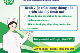 Bệnh viện trân trọng thông báo kỹ thuật mới