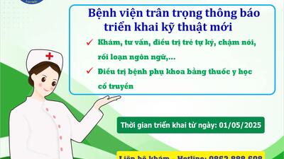 Bệnh viện trân trọng thông báo kỹ thuật mới