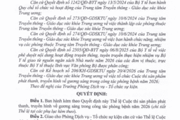 Cuộc thi sản phẩm phát thanh, truyền hình và gương sáng trong công tác phòng bệnh 2026